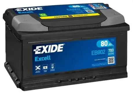 80 Excell 6СТ-80 Н Евро EXIDE EB802