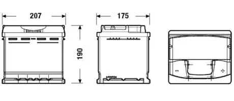 53 Premium 6СТ-53 Евро EXIDE EA530