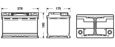 70 EFB 6СТ-70 Евро EXIDE EL700