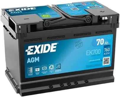 70 AGM 6СТ-70 Евро EXIDE EK700
