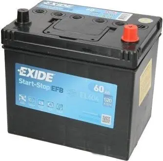 Акумулятор 60Ah-12v START-STOP EFB (230х173х222), R, EN520 Азія EXIDE EL604