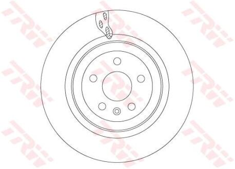 Диск тормозной задний (система BREMBO) Tesla Model X TRW 1027632-00-B