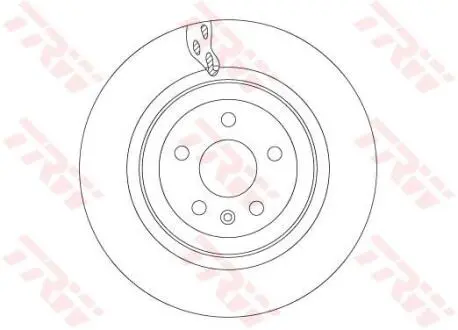 Диск тормозной задний (система BREMBO) Tesla Model X TRW 1027632-00-B