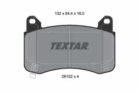 Колодки тормозные передние Tesla Model Y TEXTAR 8008284-00-B