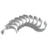 Вкладыш коленвала 0.5 473H Chery Jaggi/Kimo Aftermarket 473F-BJ1005012CA (фото 1)