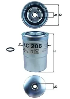 Фільтр паливний Mitsubishi MAHLE MAHLE / KNECHT KC 208